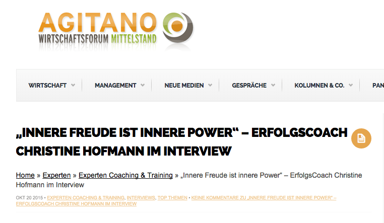 Innere Freude und innere Power