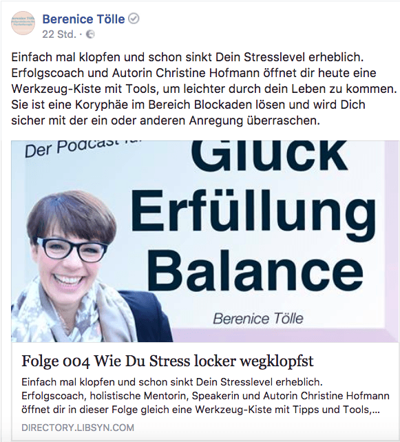 Den Stress einfach mal wegklopfen …